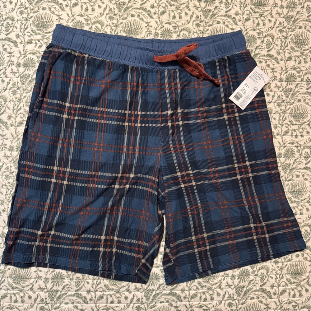 NWT Jockey Plaid Pajama/Lounge Shorts- 9.5” inseam/Men’s Medium